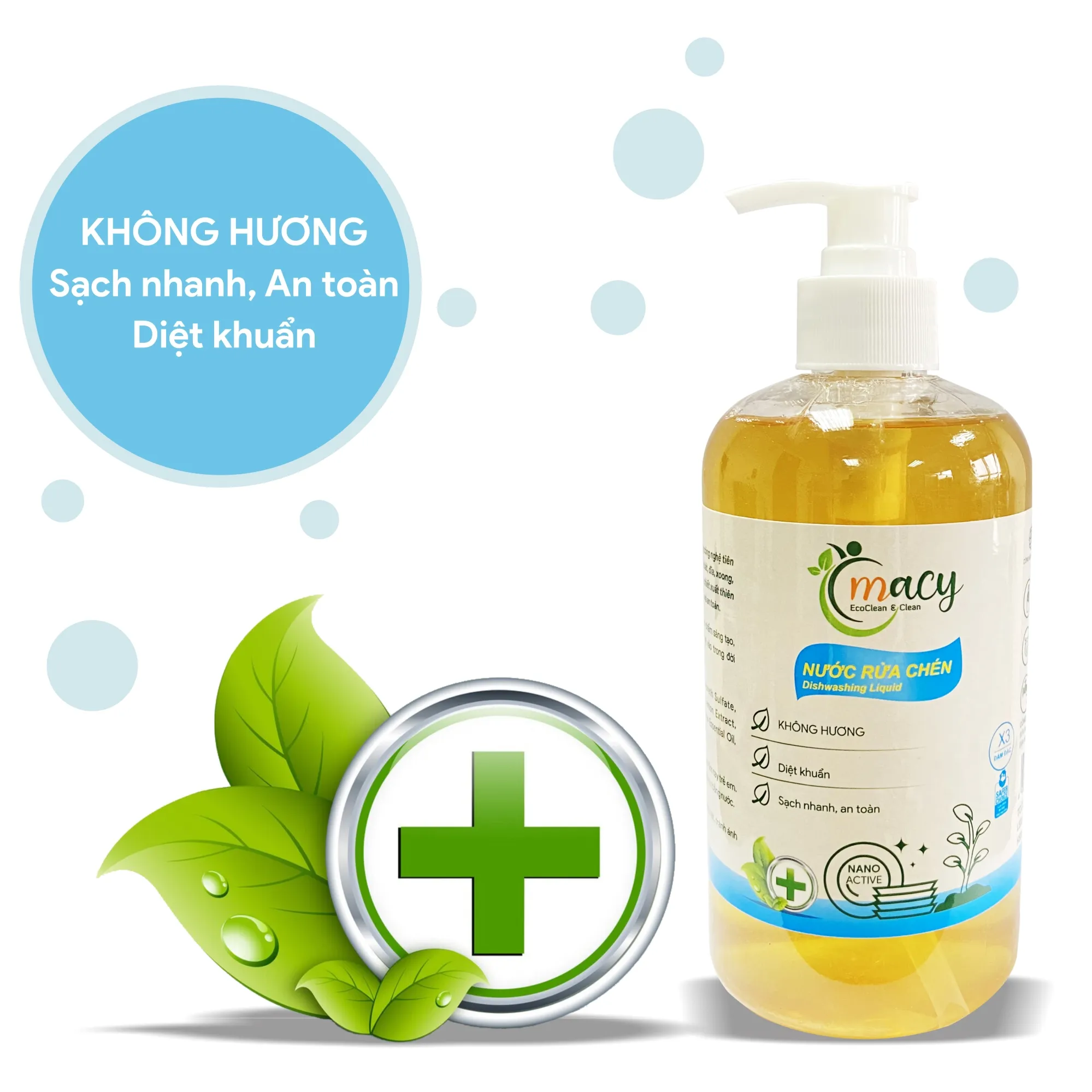 Nước rửa chén không hương MACY